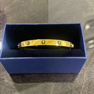 Kate Spade Gold Bracelet with Black Accents